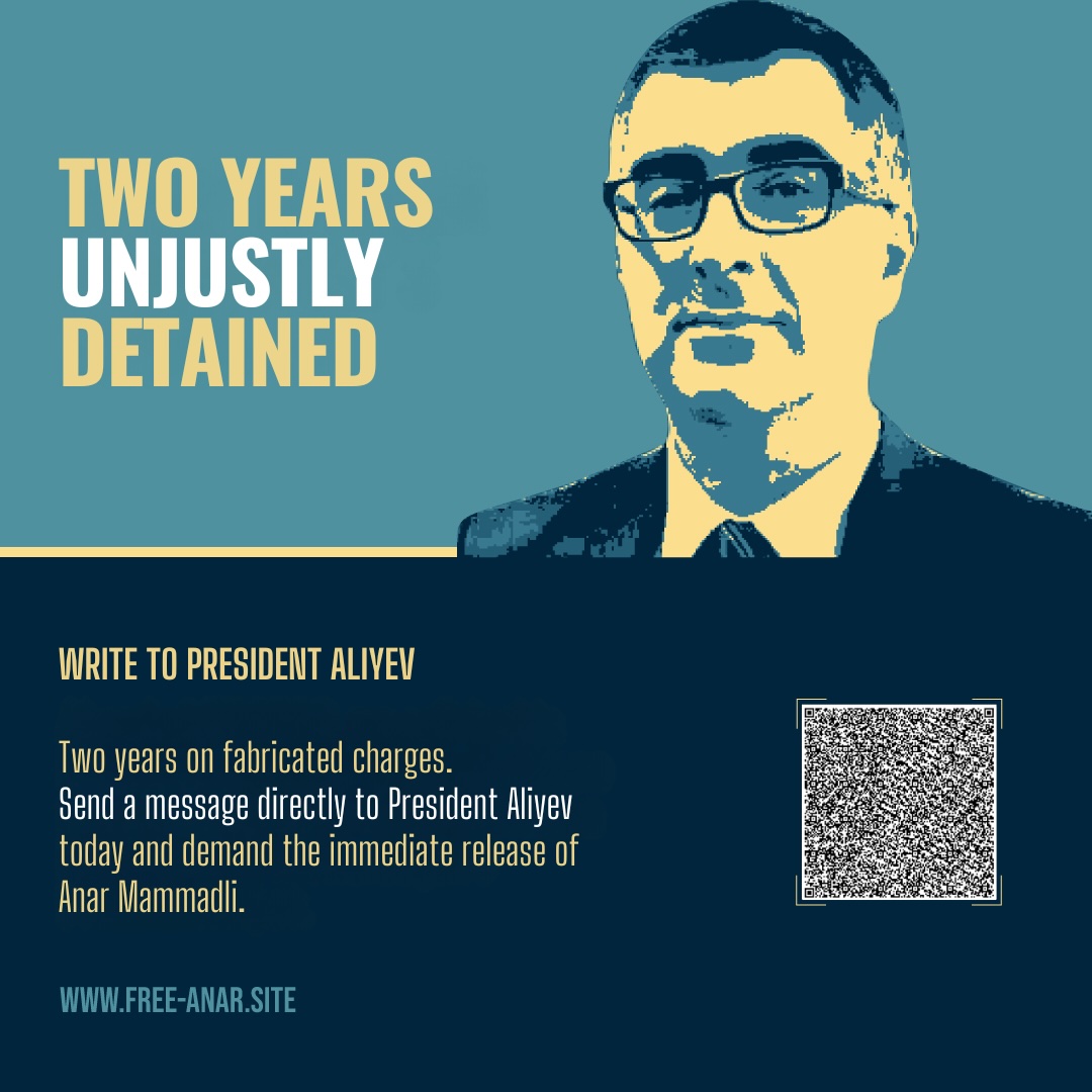 Send President Aliyev a Message: Freedom for Anar Mammadli